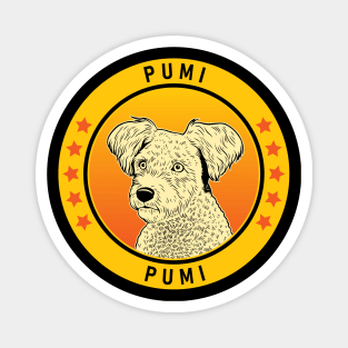 Pumi Dog Portrait Magnet